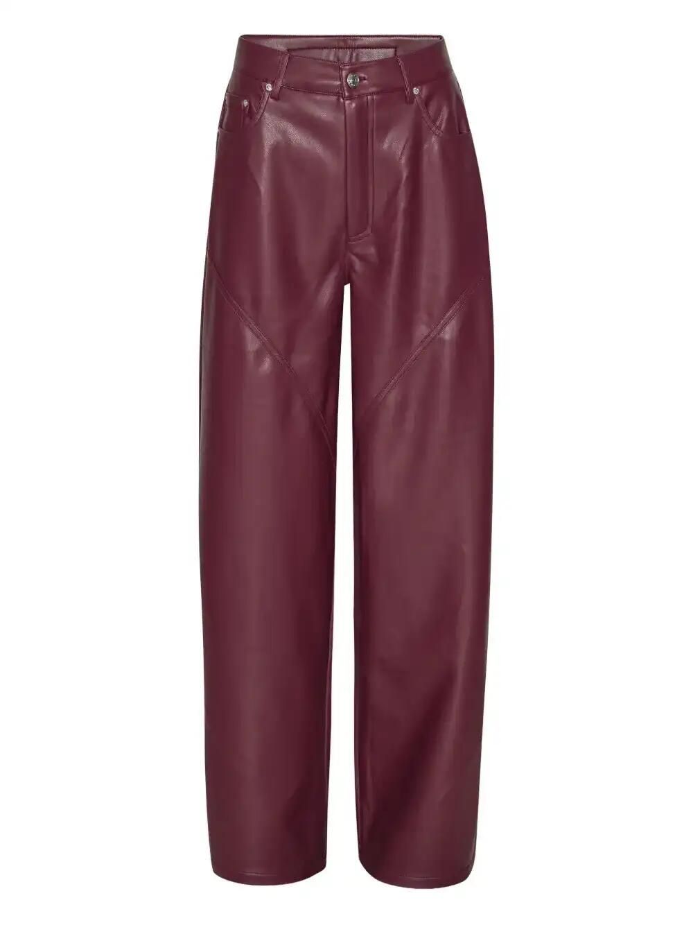 Panelled Button-Fastening Pants