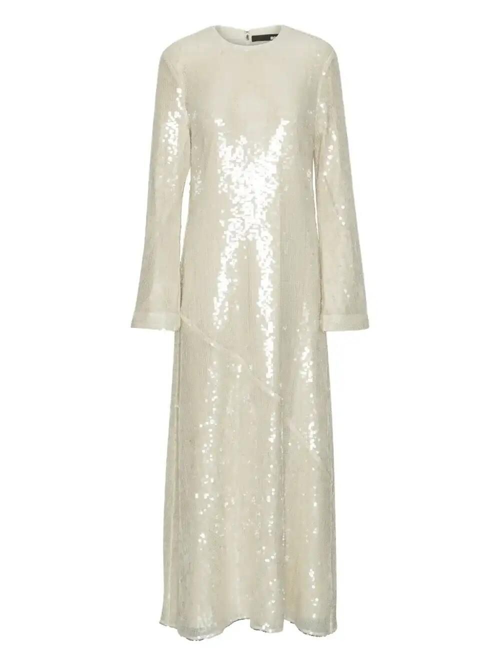 Sequin-Embellished Maxi Dress