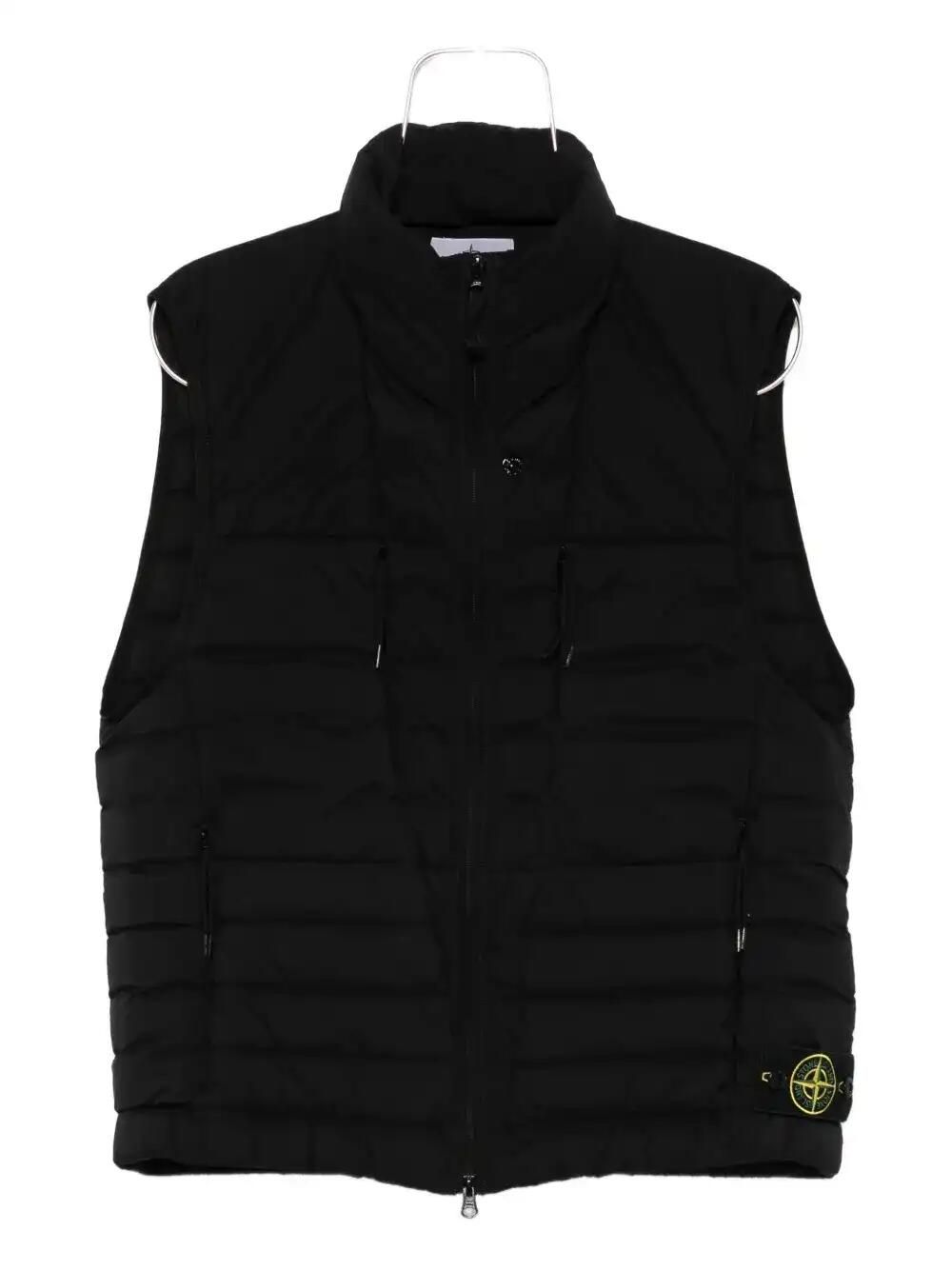 Quilted High-Neck Vest