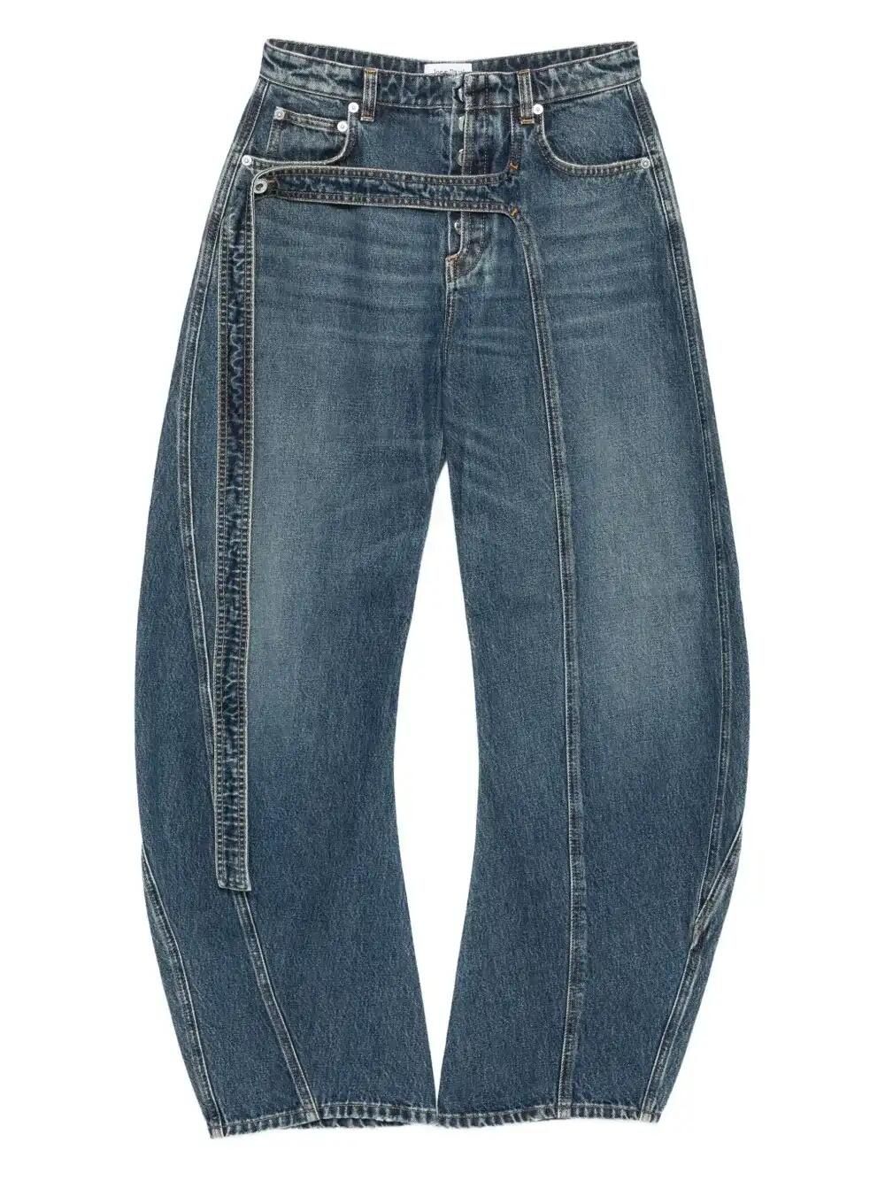 Panelled Belted Jeans