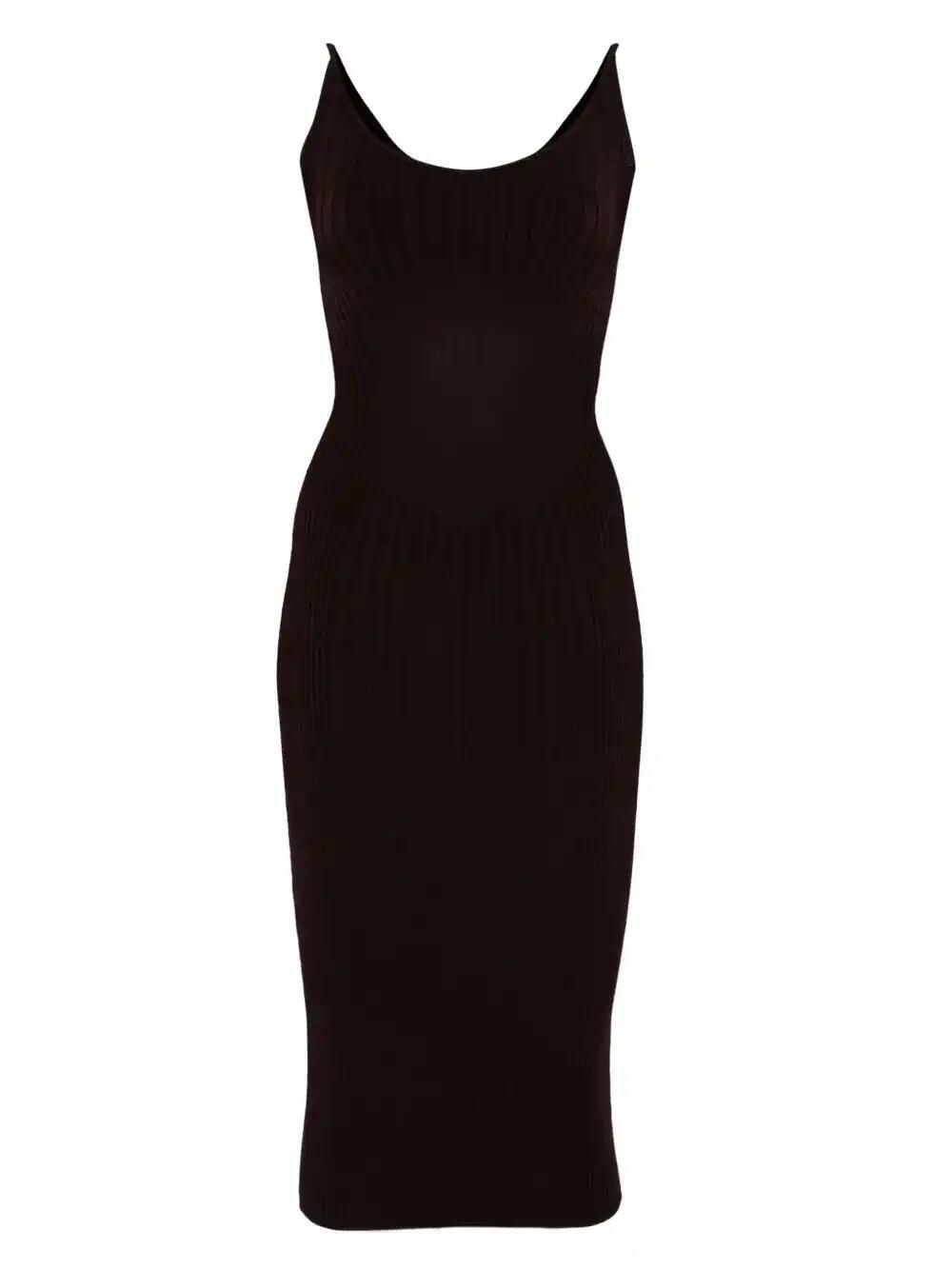 Ribbed Midi Dress