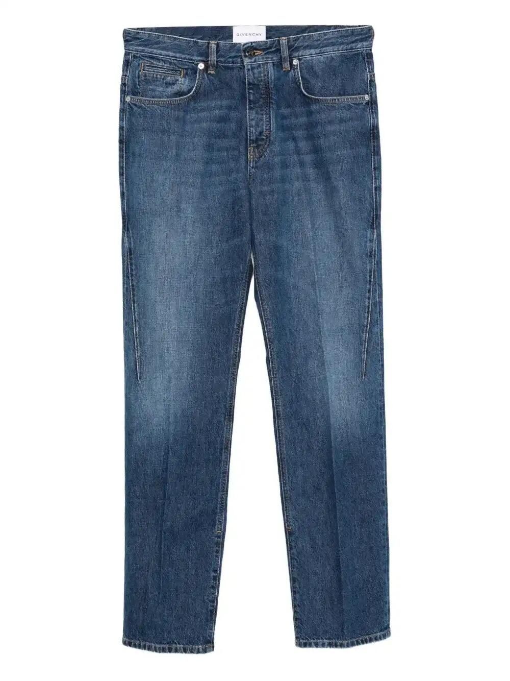 Logo-Embroidered Jeans