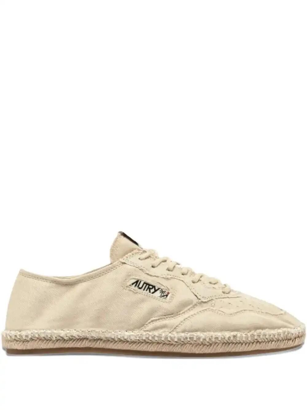 Lace-Up Jute Low-Top Espadrilles