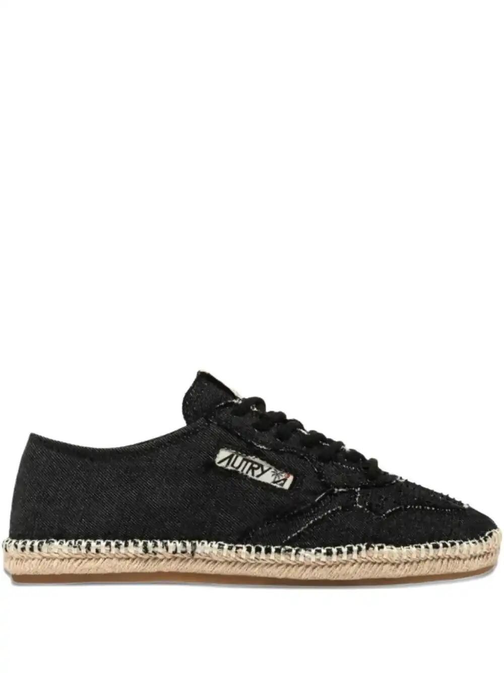 Denim Low-Top Espadrilles