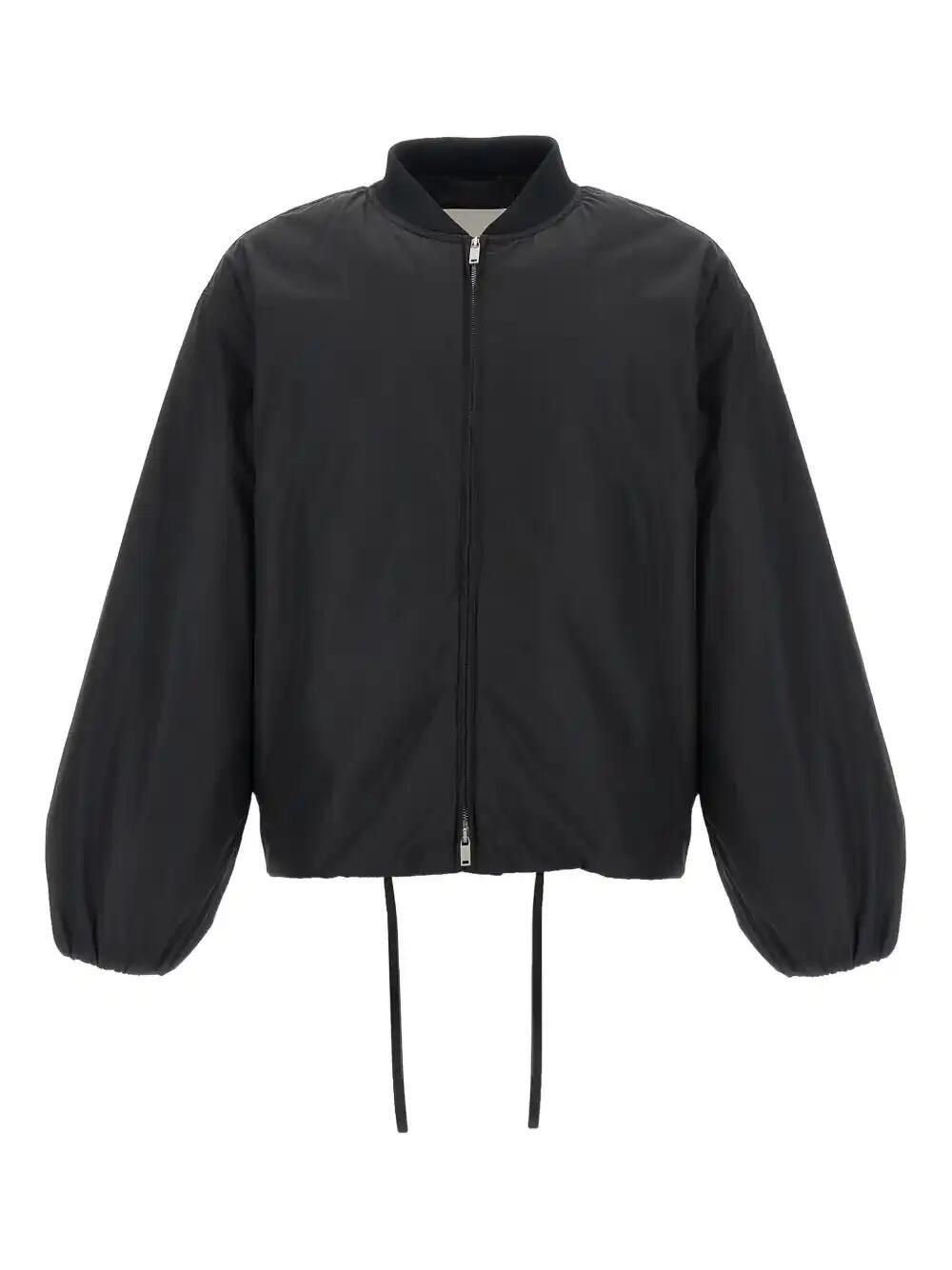 Balloon-Sleeve Bomber Jacket