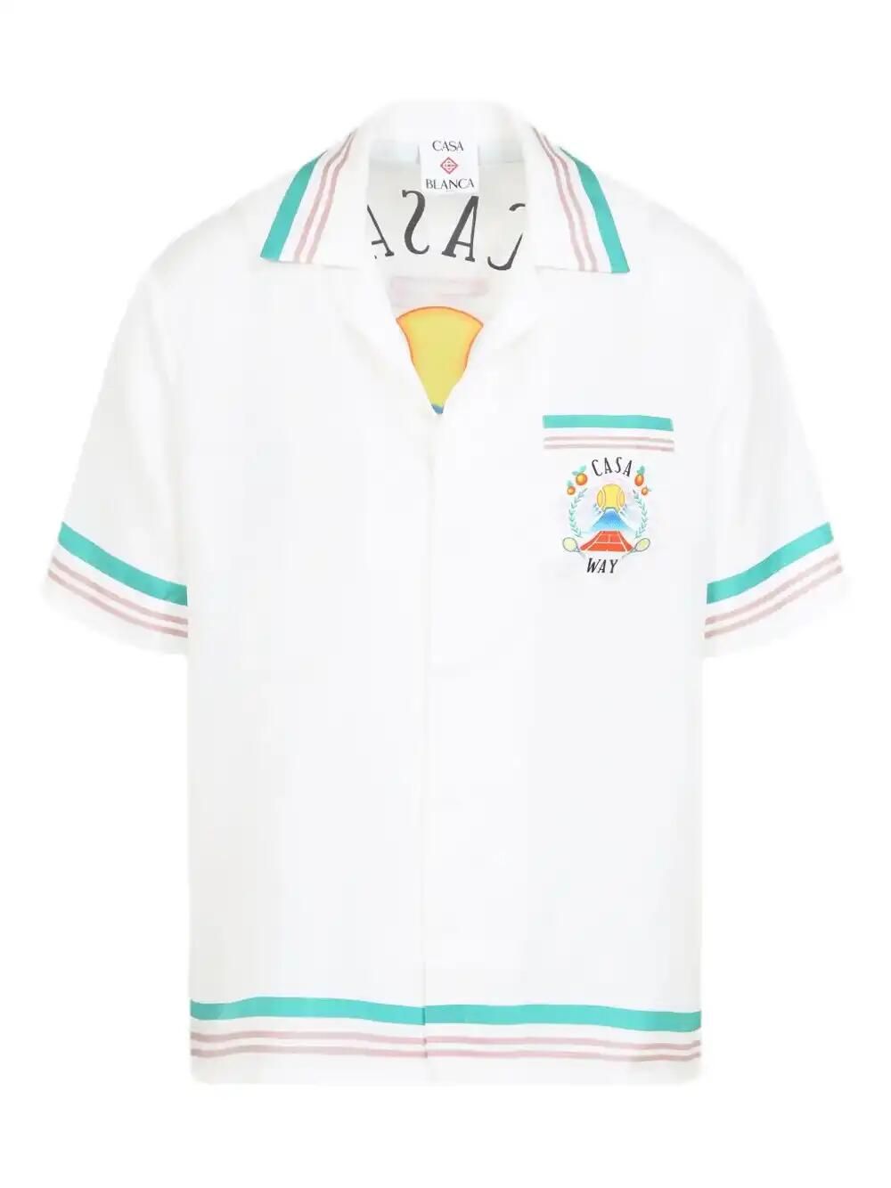 Casa Way Printed Silk Shirt