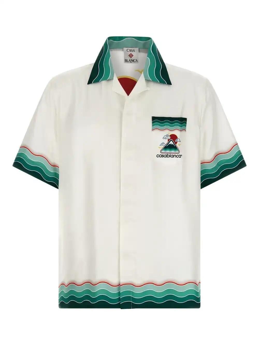 Montagne Ondulée Silk Shirt