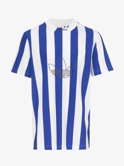adidas blue striped shirt