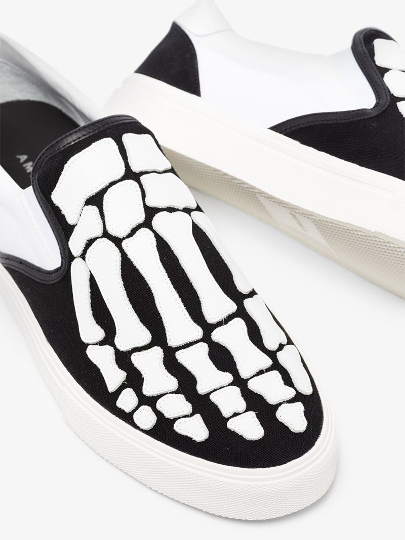 amiri skeleton slip on black