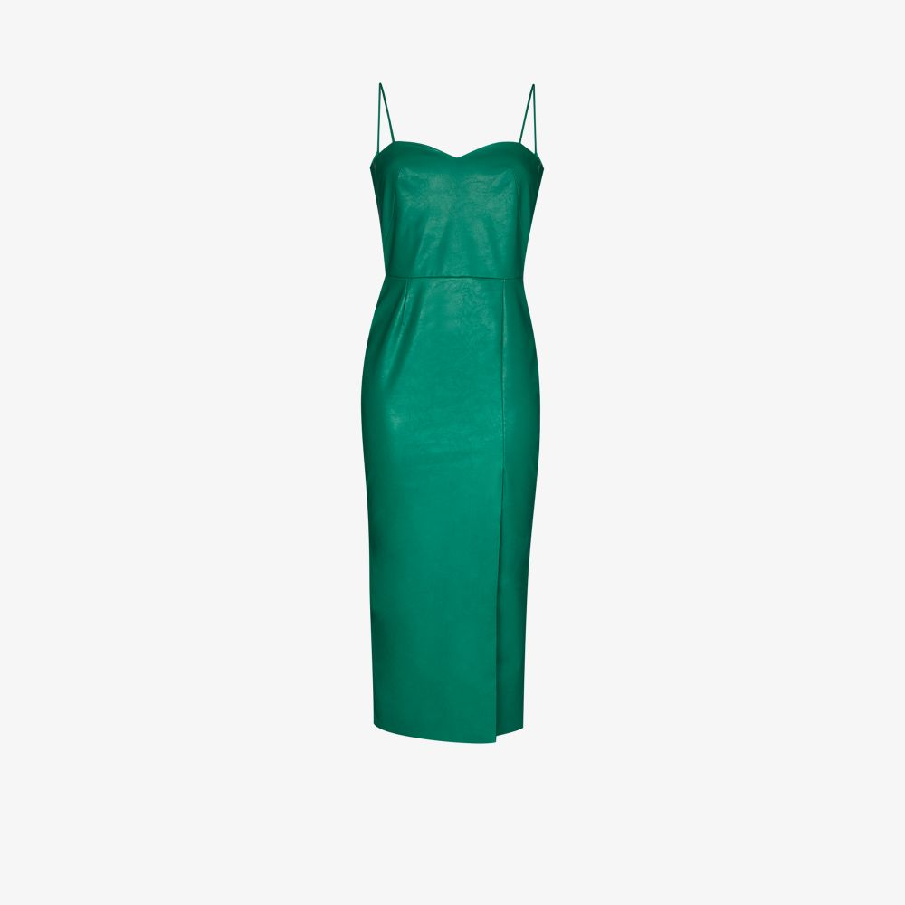 ANOUKI open back faux leather dress | Browns