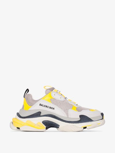 white and yellow balenciaga