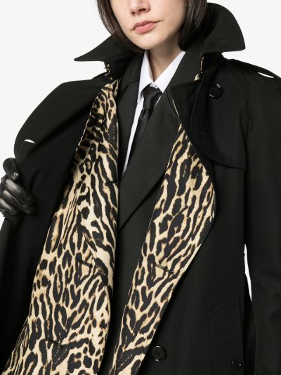 Burberry leopard coat online