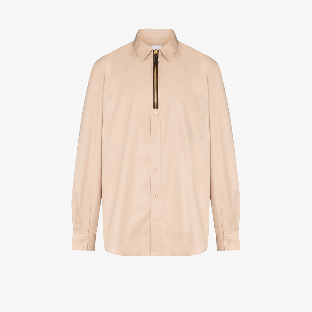 burberry zip shirt