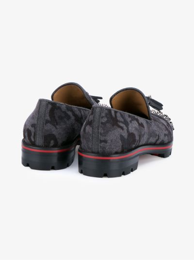 christian louboutin spiked loafers