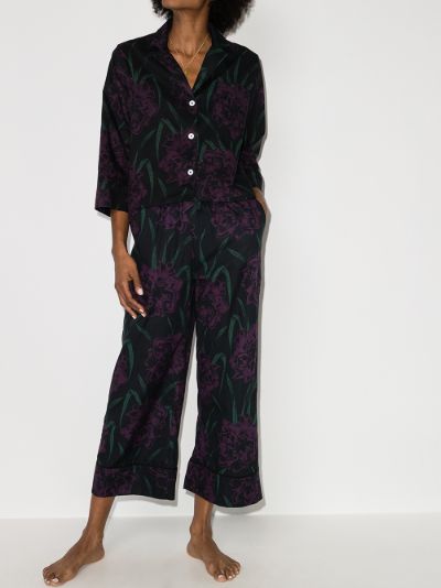 cropped pyjama bottoms
