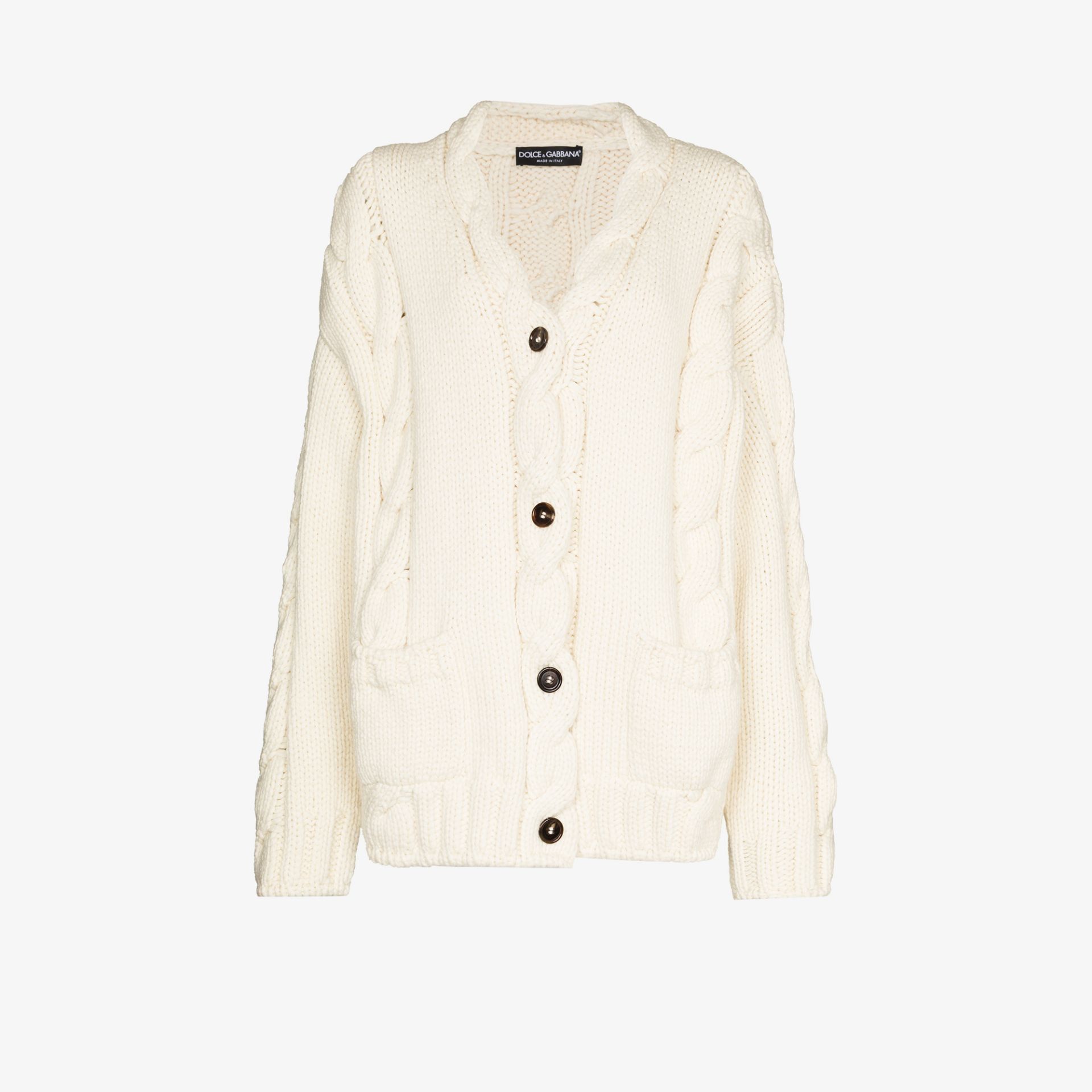 oversized cable knit cardigan