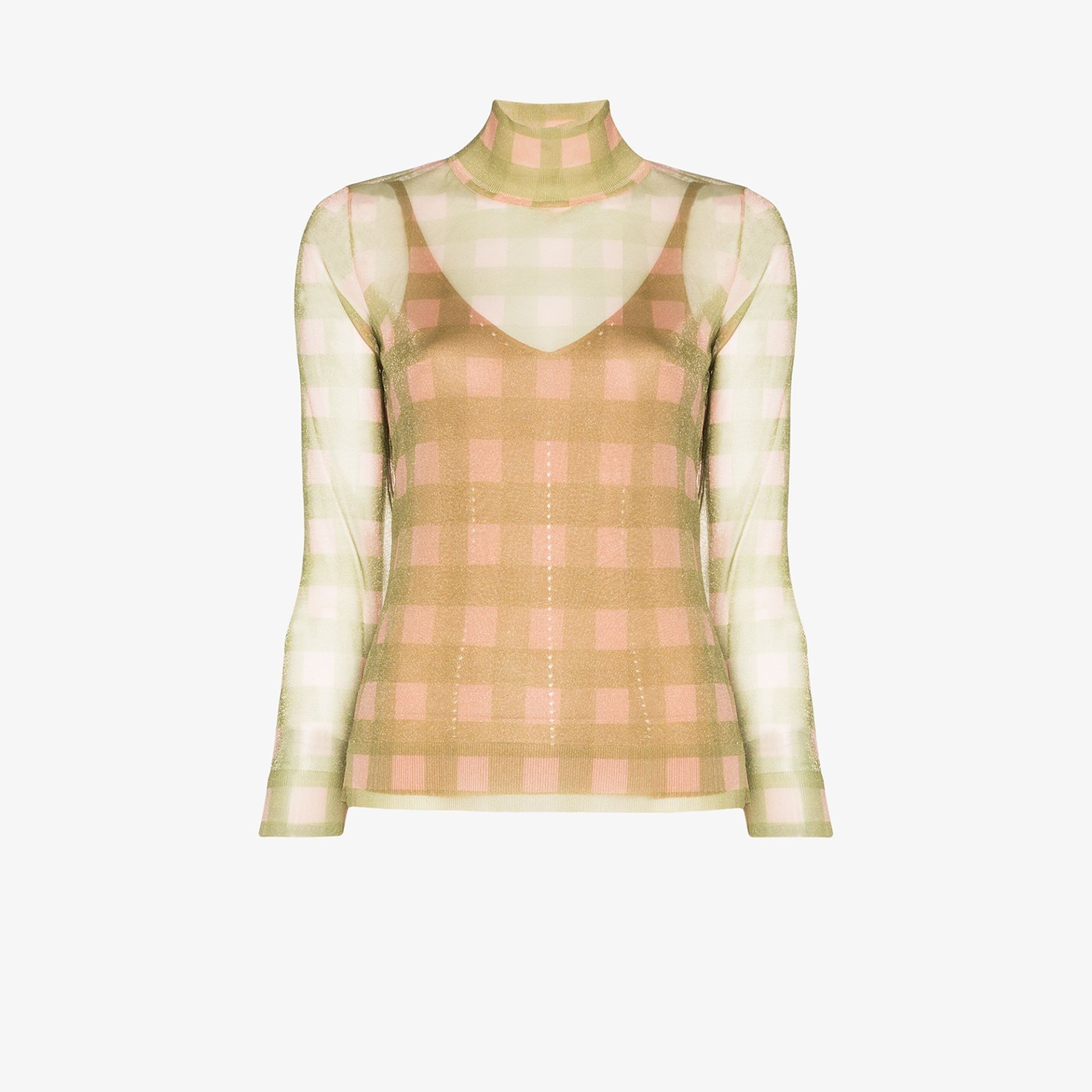 sheer printed top
