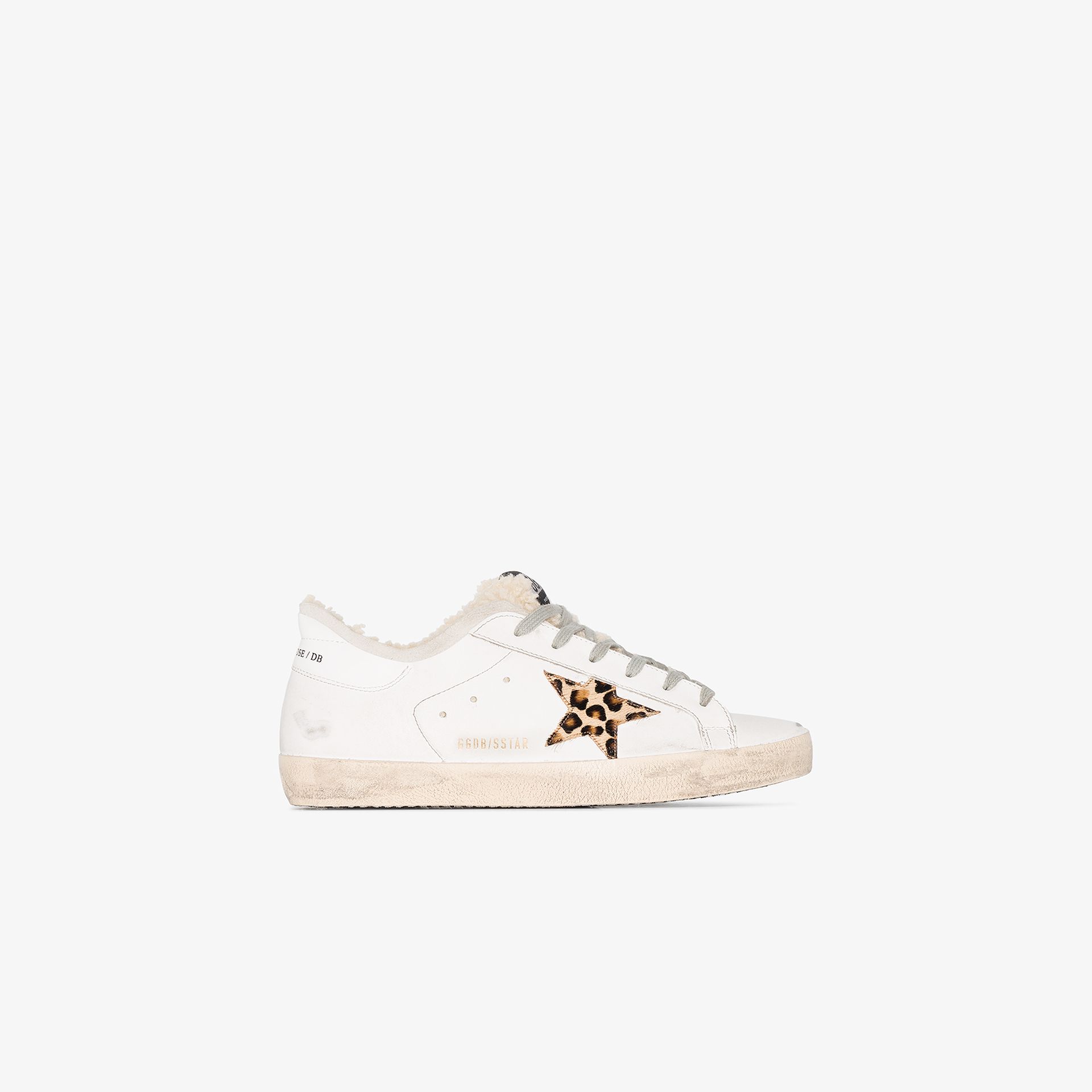 golden goose sneakers with shearling