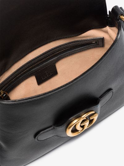 gucci black and gold crossbody