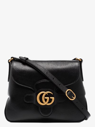 gucci black and gold crossbody