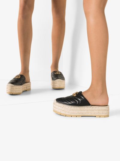 pilar platform espadrille mule gucci
