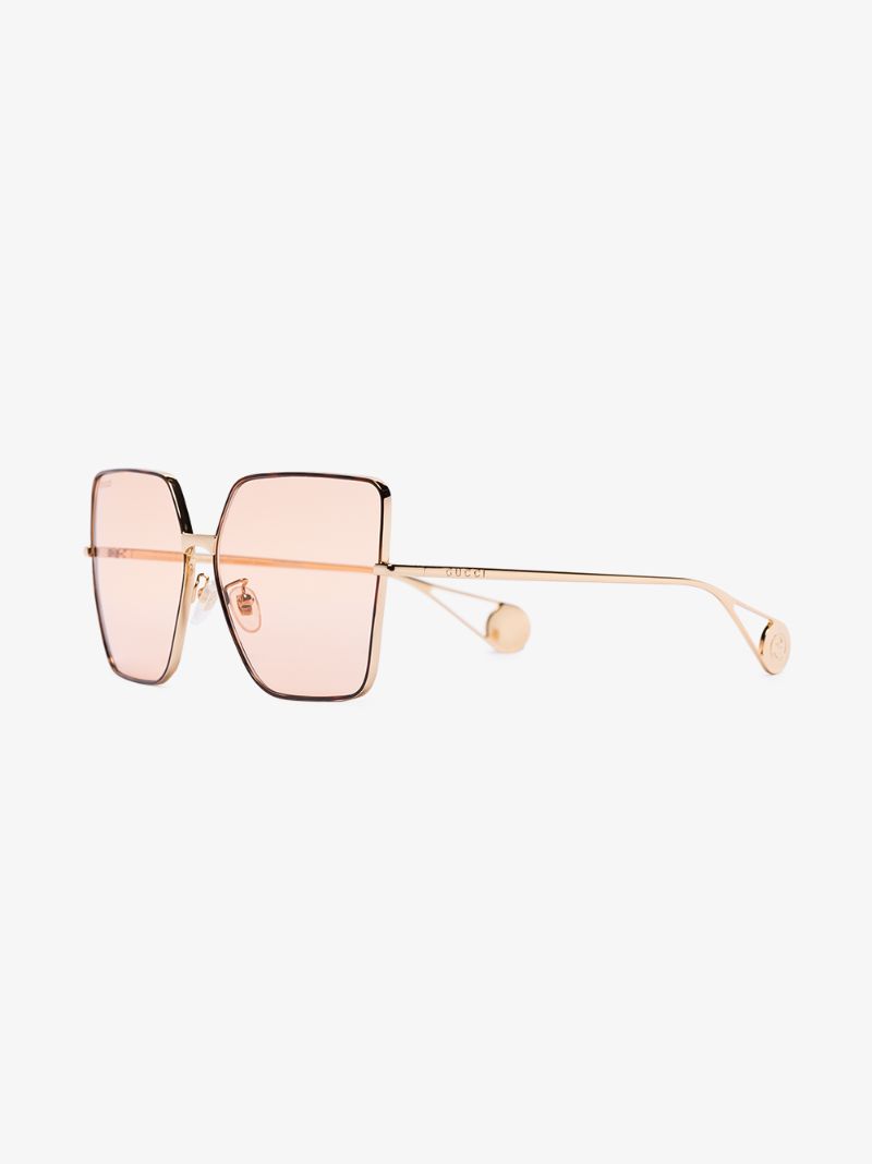 gucci sunglasses rose gold