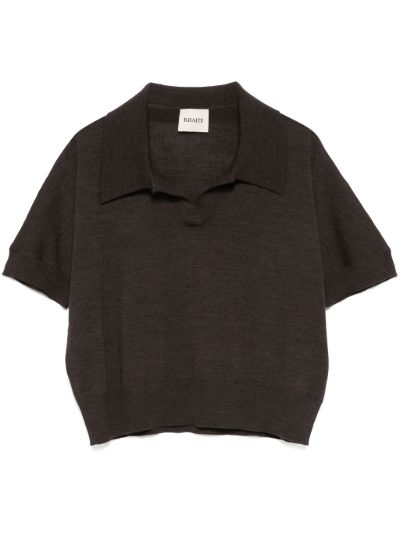 Brown Morgane Polo Top