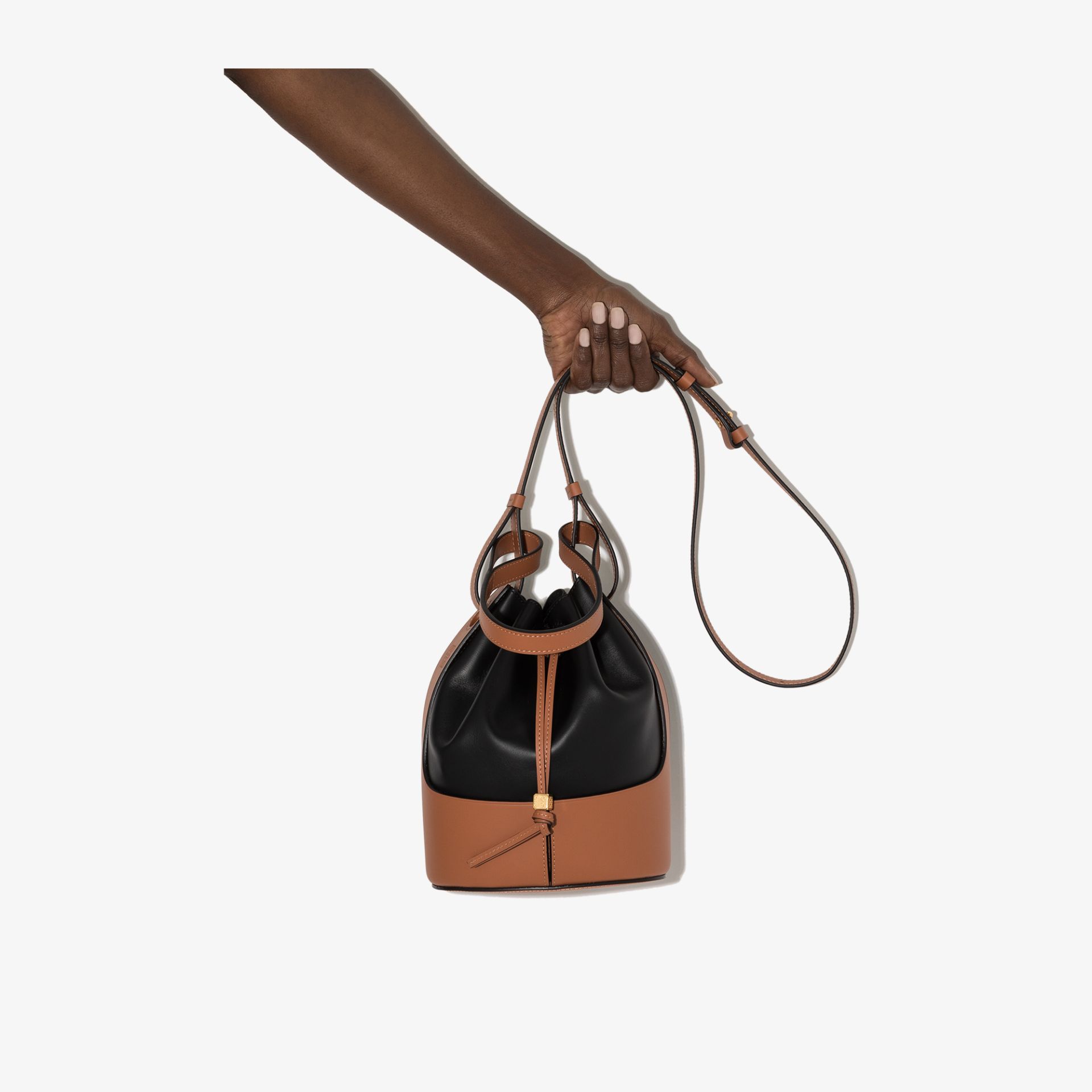 loewe balloon small leather bucket bag