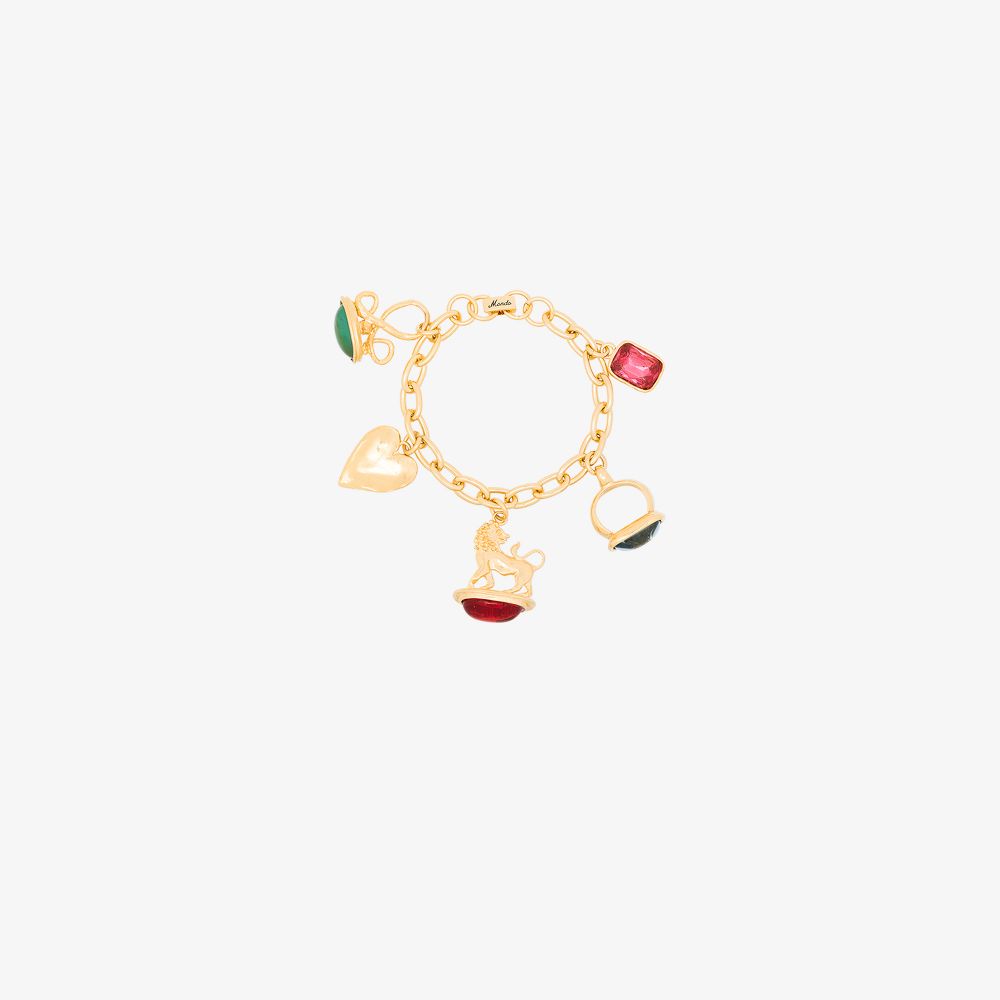 Mondo Mondo Gold-plated Lion Fob charm bracelet | Browns Mondo Mondo Gold-plated Lion Fob charm bracelet | Browns