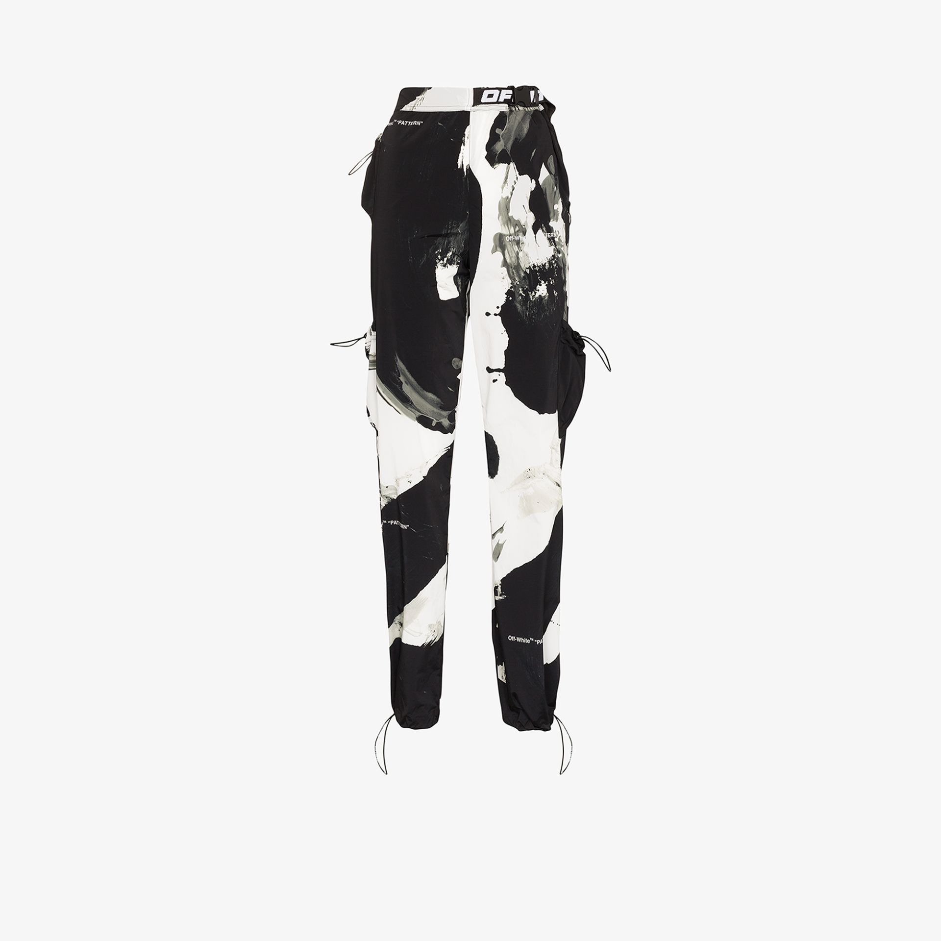 Off White Printed Active Cargo Track Trousers Browns