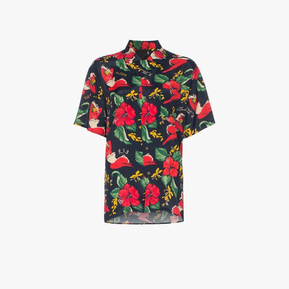 R13 hawaiian floral print shirt | Browns R13 hawaiian floral print shirt | Browns