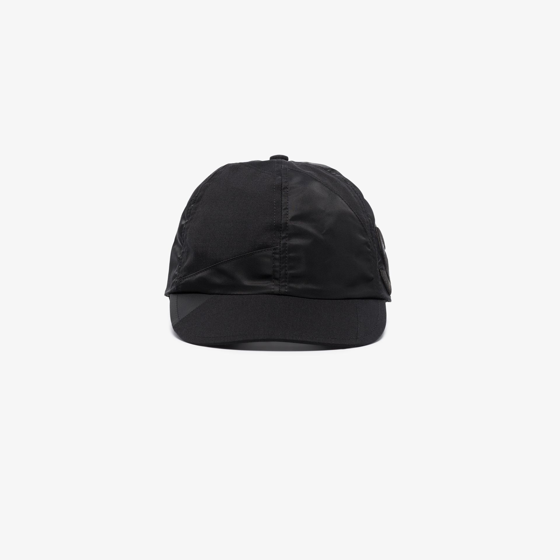 sacai X Hank Willis Thomas black patchwork cap | Browns
