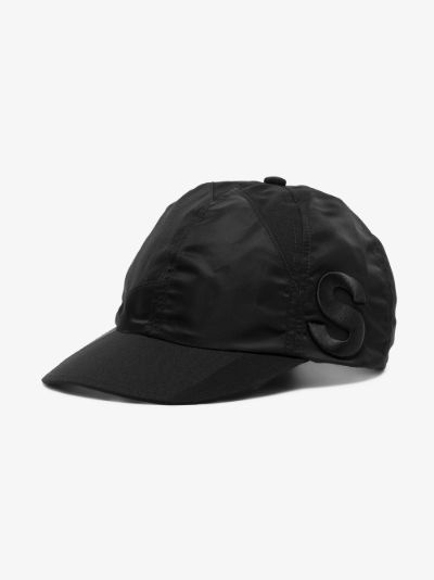 sacai X Hank Willis Thomas black patchwork cap | Browns