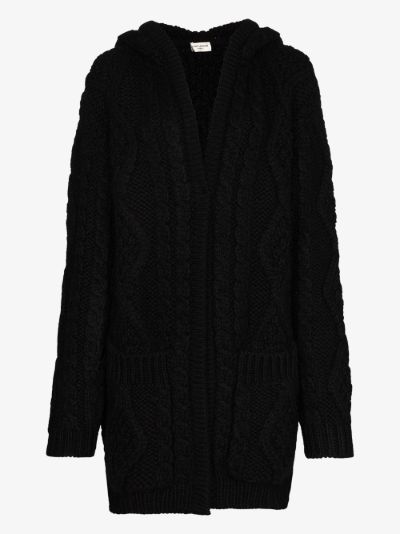 oversized cable knit cardigan