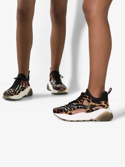 leopard zebra print sneakers