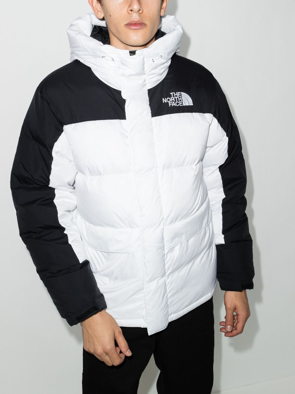 white padded parka