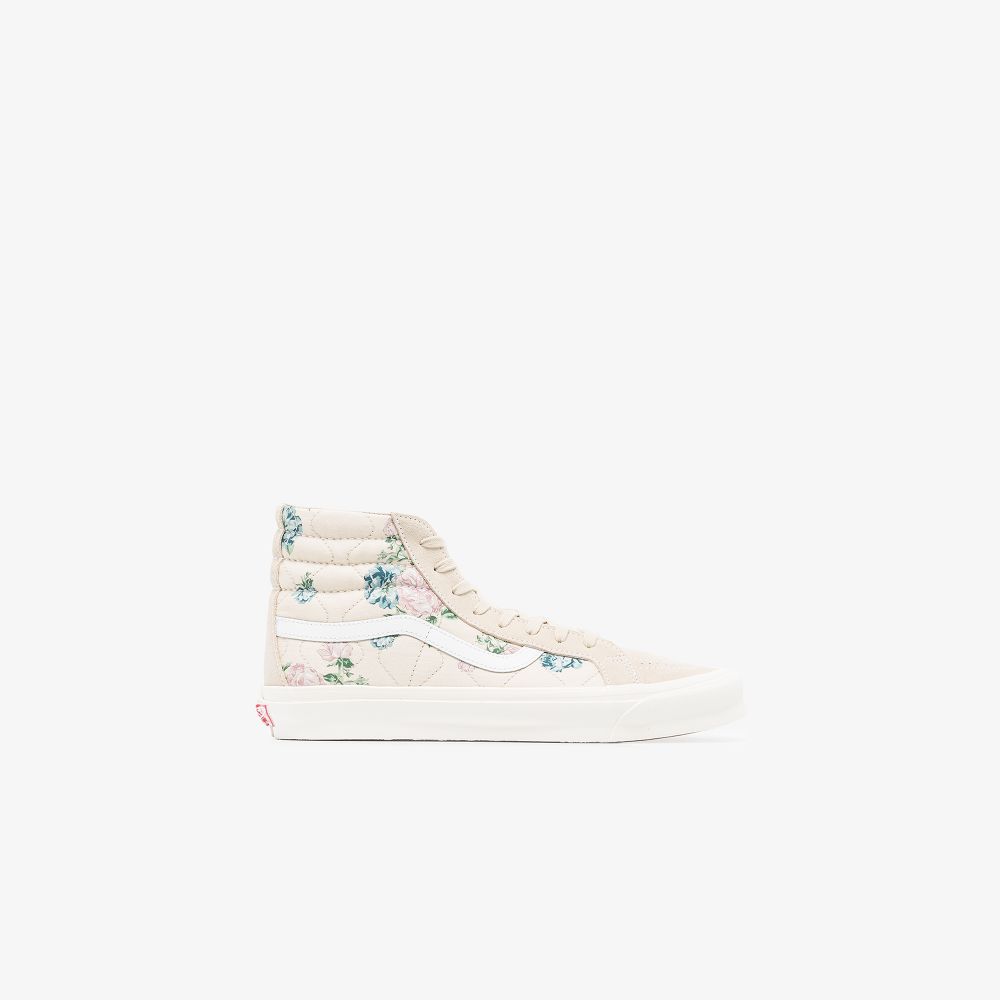 vans beige floral vans beige floral