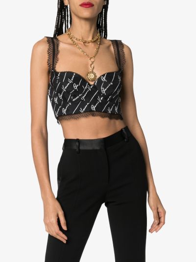 versace lace top